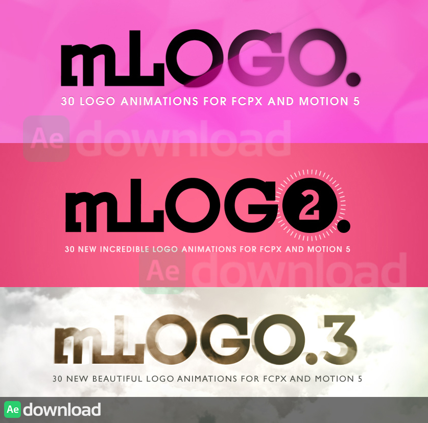 MOTIONVFX MLOGO 1, 2 & 3 FOR MOTION 5 AND FINAL CUT PRO X Free