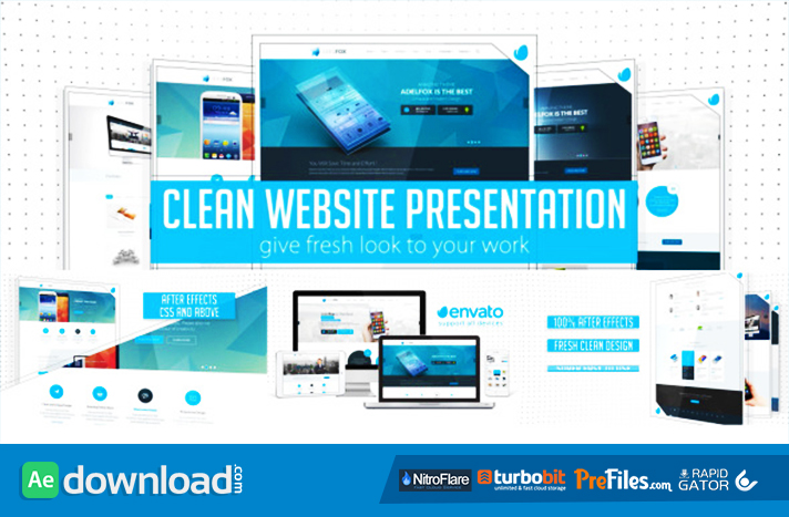 clean presentation after effects templates free download