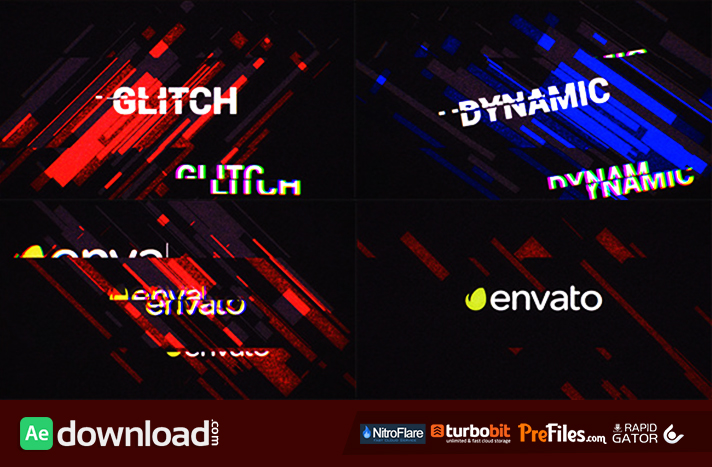 glitch logo after effects download