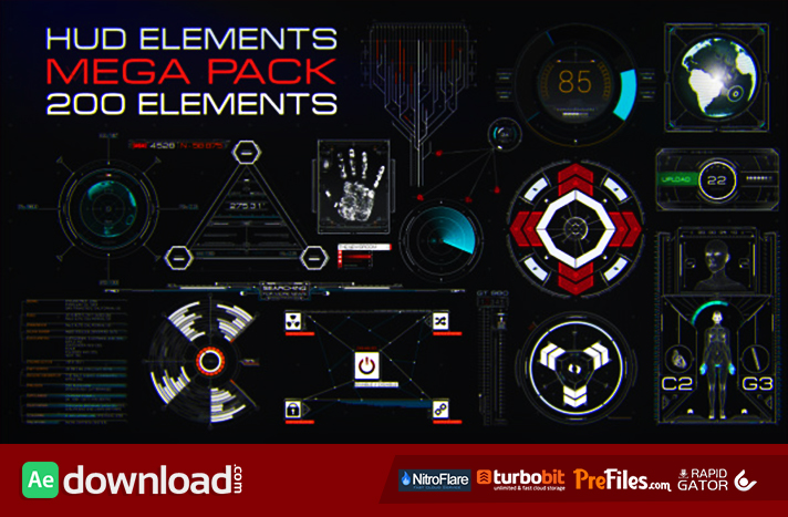 after effects hud elements free download