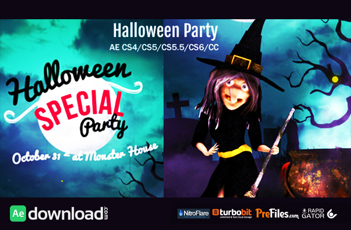 HALLOWEEN PARTY/WISH VIDEOHIVE PROJECT  FREE DOWNLOAD  Free After Effects Template 