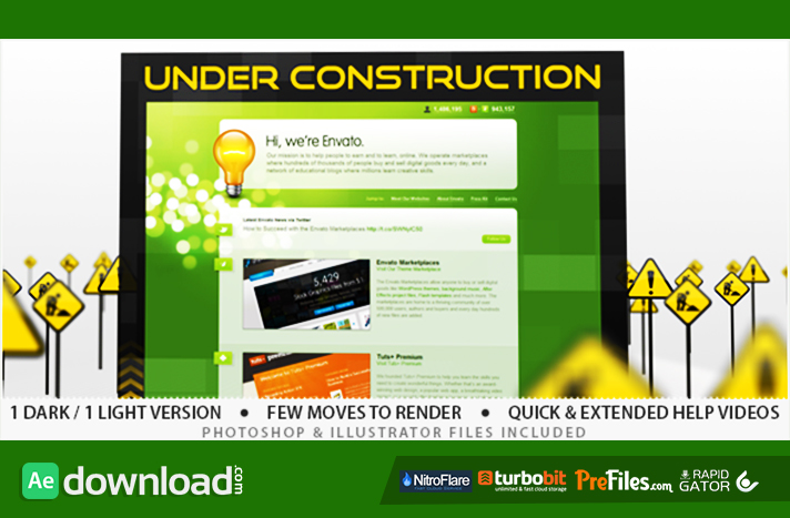 Construction After Effects Projects Free Download Videohive Free