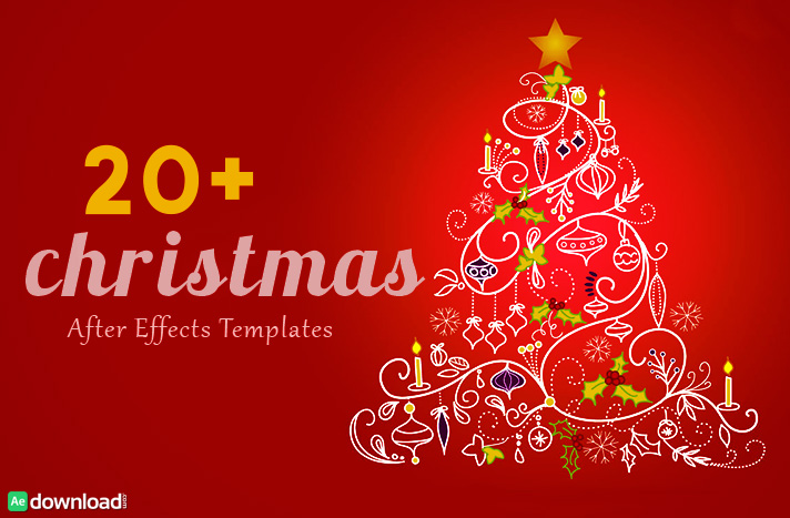 after effects christmas templates download