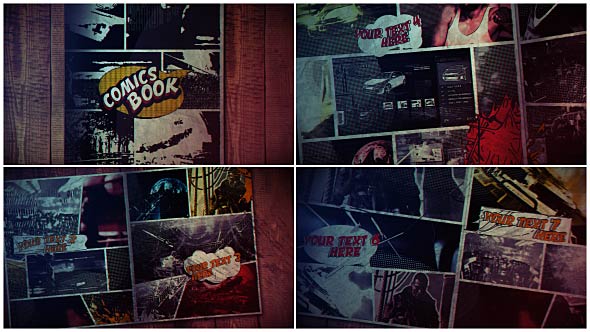 VIDEOHIVE COMICS BOOK FREE AFTER EFFECTS TEMPLATE Free After Effects 