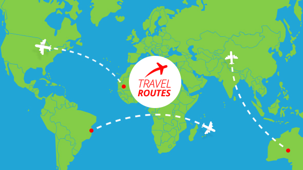 travel map after effects template free download