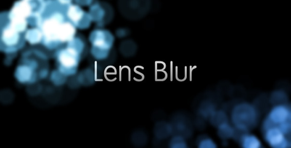 lens blur after effects 2018 free download