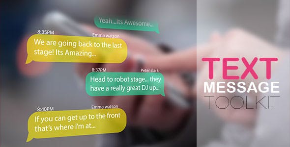 VIDEOHIVE TEXT MESSAGES TEXT MESSAGE KIT Free After Effects