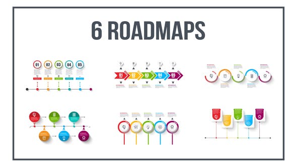 Free Infographics Roadmaps Free After Effects Templates