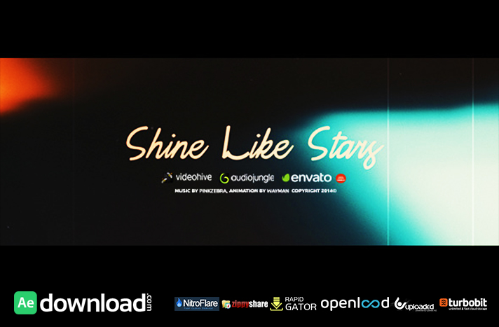 Shine like. Videohive Stars. Shine like a Star. Cinema titles. Shine AE License.