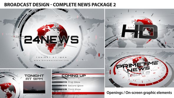 VIDEOHIVE BROADCAST DESIGN - COMPLETE NEWS PACKAGE 2 - Free After Effects Template - Videohive ...