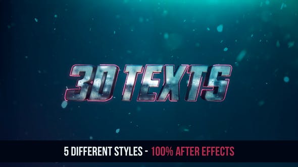 3D Texts Effects - No Plugins