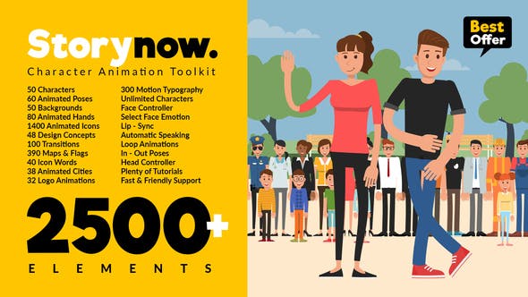 Story Now | Character Animation Explainer Toolkit