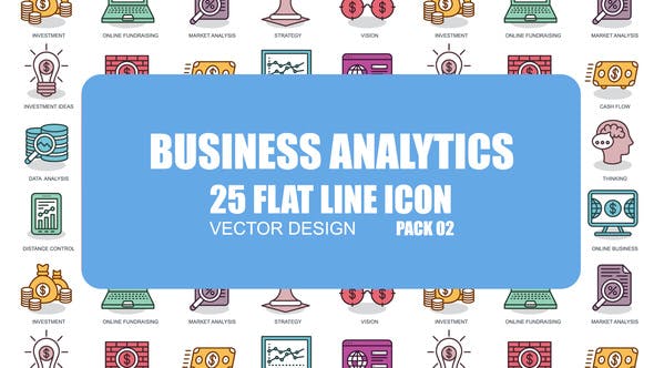 Business Analytics - Flat Animation Icons
