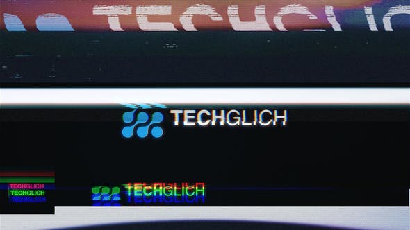 Glitch Logo Reveal