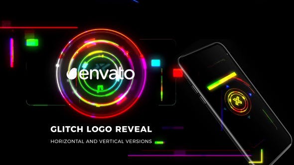Glitch Logo Reveal