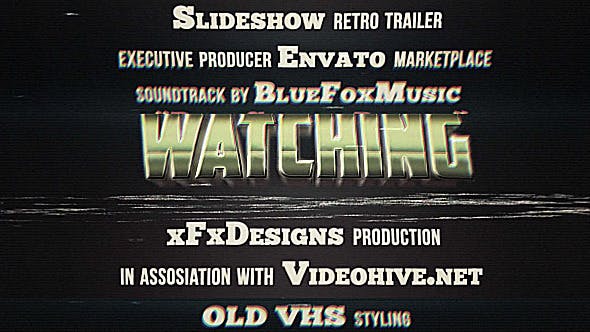 80s Retro Titles VHS Effect