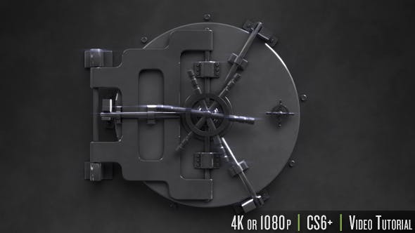 Safe Unlock Logo Reveal