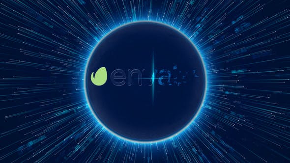 Digital Data World Logo Reveal 4K