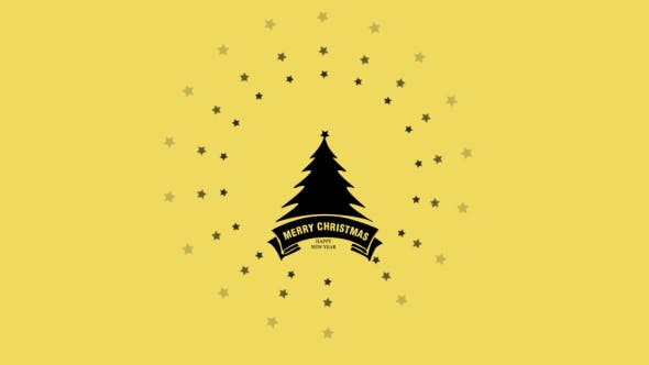 Flat Christmas and New Year Greetings