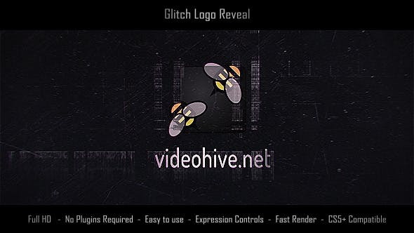 Glitch Logo Reveal