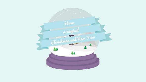 Cartoon Christmas Postcard 03