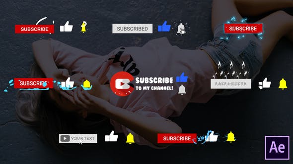 YouTube Subscribes Pack | After Effects