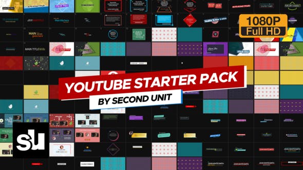 (FREE) VIDEOHIVE YOUTUBE STARTER PACK 4K - Free After Effects Templates ...