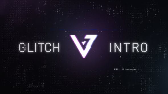 Glitch Logo Reveal