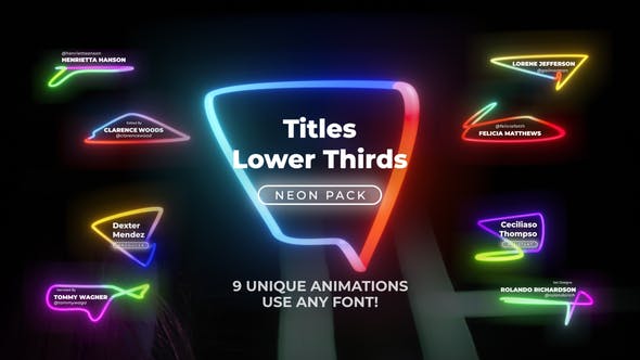 Neon Light Titles 6