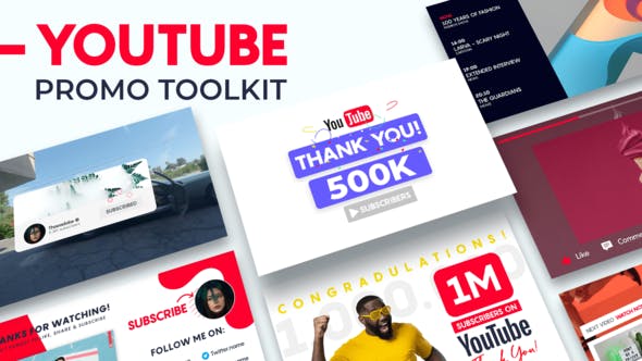 (FREE) YouTube Promo Toolkit - Free After Effects Templates (Official ...