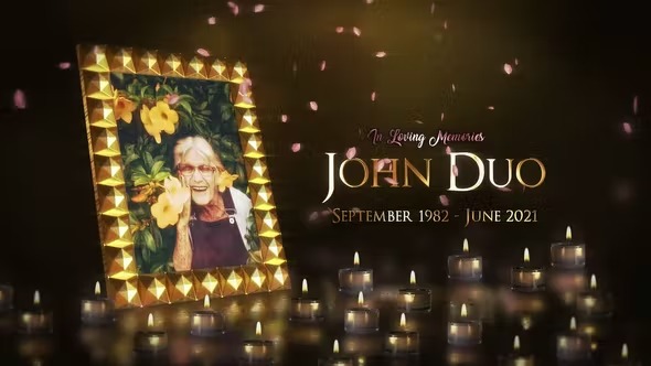 funeral memorial after effects template free download