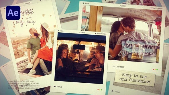 Polaroid Scrapbook Video Collage Template, Video Displays ft. collage &  grunge - Envato Elements