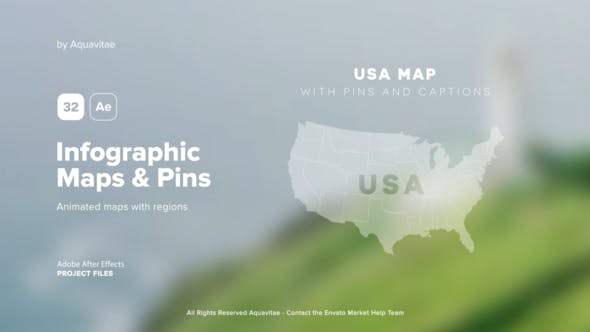 FREE) VIDEOHIVE INFOGRAPHIC MAPS WITH PINS - Free After Effects Templates  (Official Site) - Videohive projects