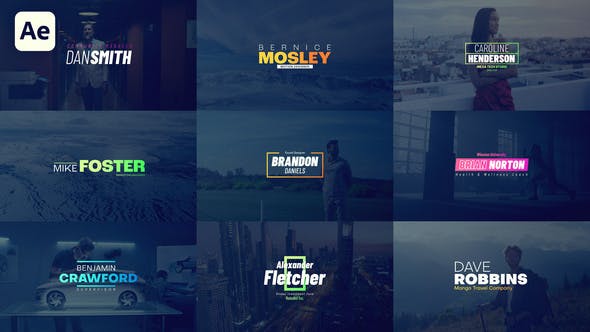 FREE) VIDEOHIVE LOWER THIRDS 42145015 - Free After Effects Templates  (Official Site) - Videohive projects