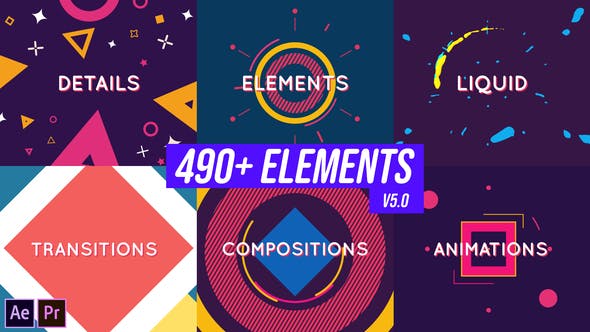 FREE) VIDEOHIVE MOTION SHAPES PACK - Free After Effects Templates (Official  Site) - Videohive projects
