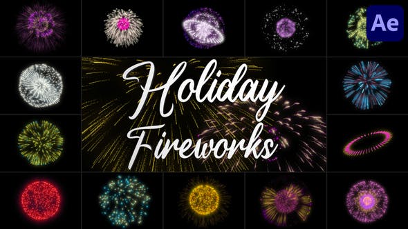 after effects fireworks template free download