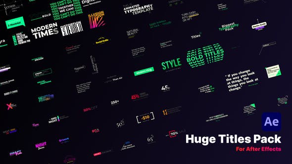 awesome title pack free download after effects