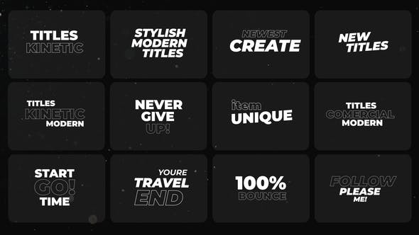 (FREE) VIDEOHIVE KINETIC TITLES 44387972 - Free After Effects Templates ...