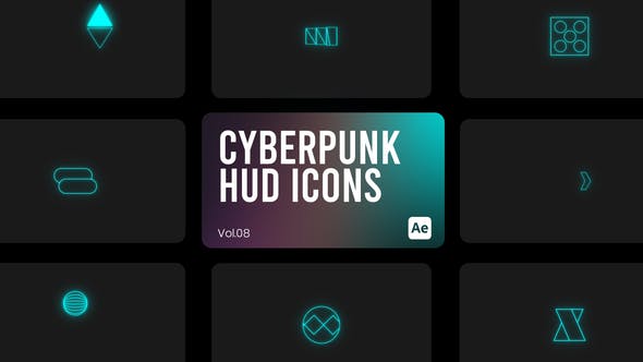 cyberpunk hud elements for after effects free download