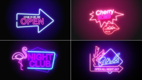 neon sign kit after effects free download