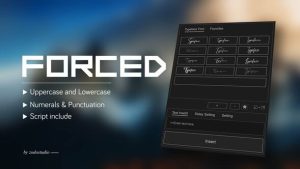 Animated Typeface – Forced Square