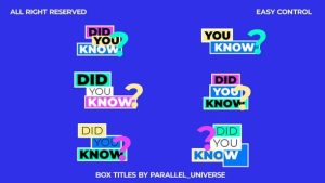 Box Titles V3.0 | AE
