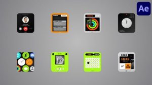 Smart Watch UI Titles for After Effects