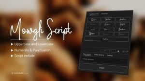 Animated Typeface – Mowgli Script