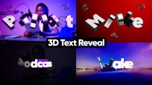 3D Text Logo Reveal