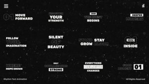 Rhythm Text Animation /Ae