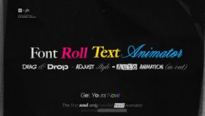 Font Roll Text Animator | A New Way To Animate Type In After Effects