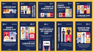 Labour Day Celebration Feed and Stories Instagram