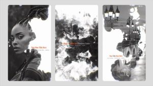 Black and White Vertical Ink Slideshow
