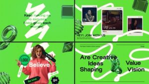 Creative Minimal Promo – Modern Social Media Typography Template with Dynamic Text Animation